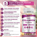 MENXI Multi Collagen Peptides Softgel for Women & Men - Type I II III