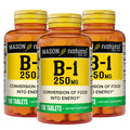 MASON NATURAL Vitamin B1 Thiamine 250 mg Energy Support - 300 Tablets