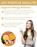 AYURA ORIGINS Nature's Ginger & Lemon Max Herbal Powder - 50 Servings - image 3