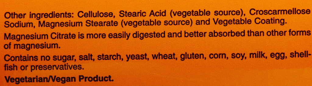 Now Foods Magnesium Citrate 200 mg - 250 Tablets - image 4