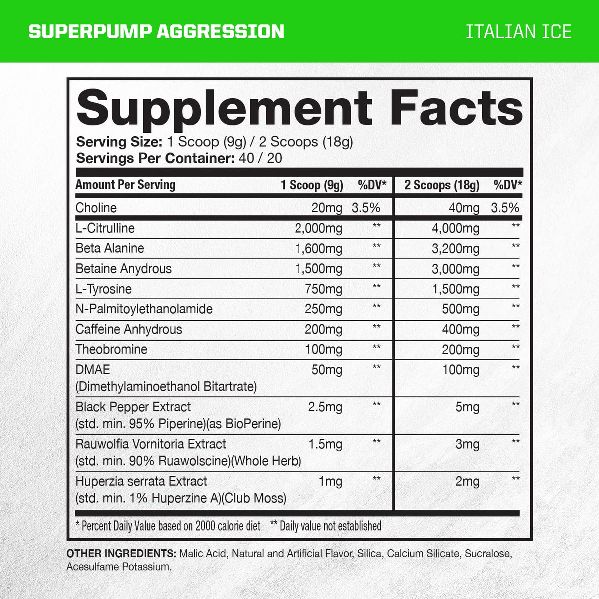 Gaspari Nutrition SuperPump Aggression Pre-Workout Powder - 25 Servings - image 2