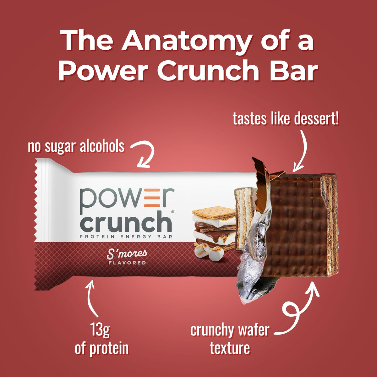 Power Crunch S'more Protein Bars - 12 Count - image 3