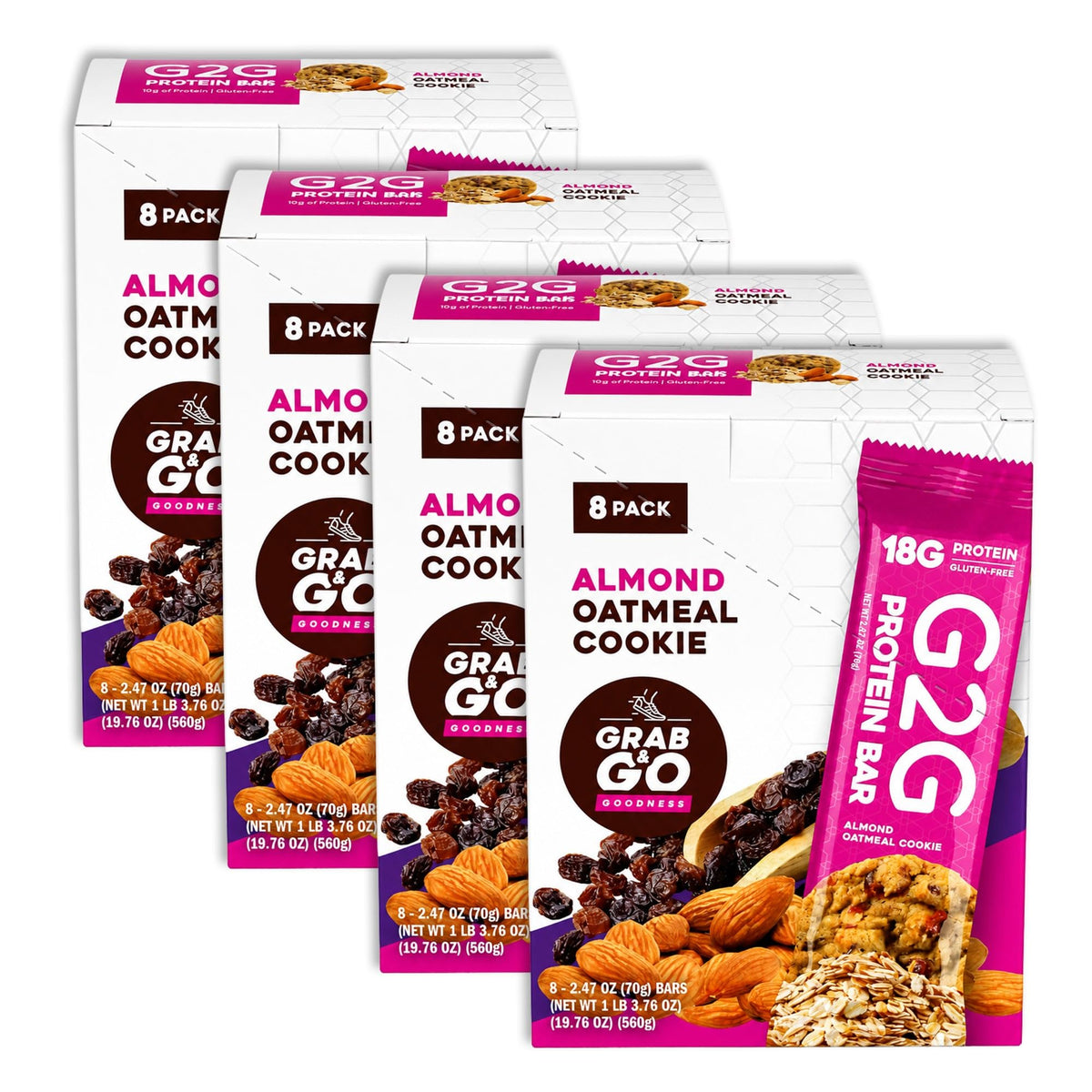 G2G Protein Bar, Almond Oatmeal Cookie Parent