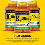 Mason Natural Vitamin K2 100 mcg with Calcium - 300 Tablets - image 4