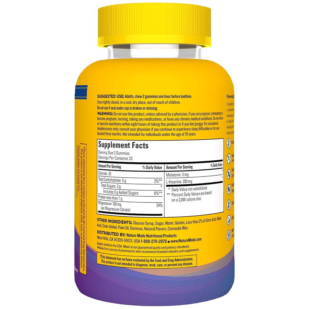 Nature Made Wellblends Sleep and Recover Melatonin 3mg - 44 Gummies - image 7
