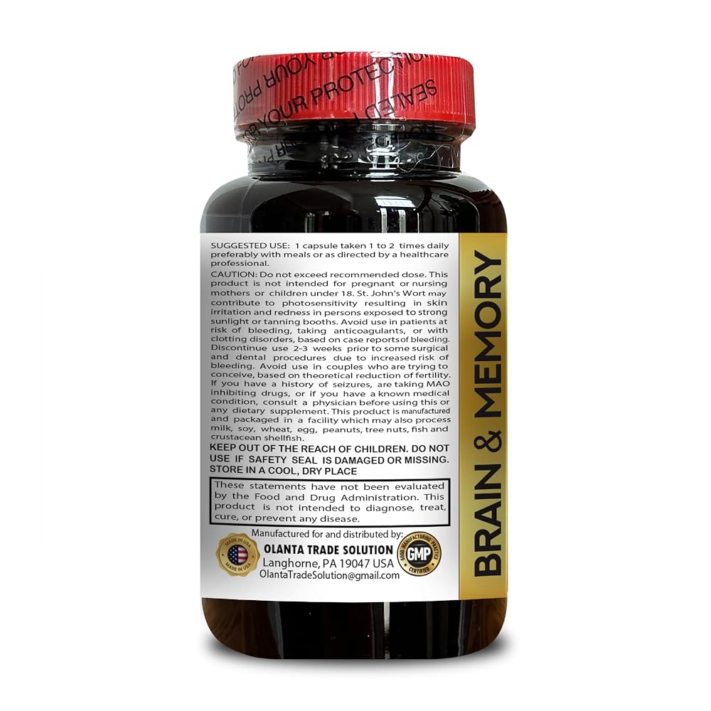 OLANTA Mind Matrix Brain Function Support - 60 Vegetarian Capsules - image 3