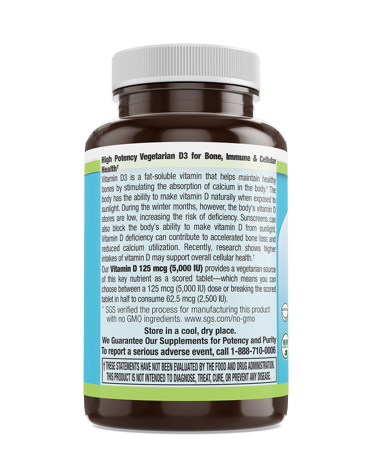 Livamed Vitamin D3 5,000 IU - 120 Tablets - image 2