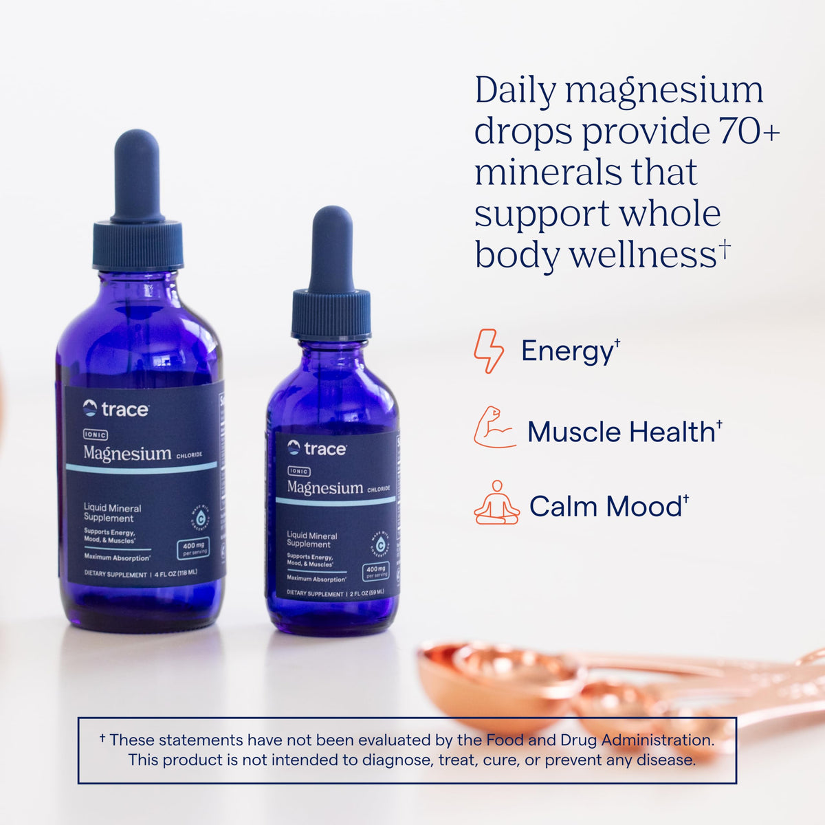 Trace Minerals Liquid Ionic Magnesium 400 mg - 4 fl oz - image 2