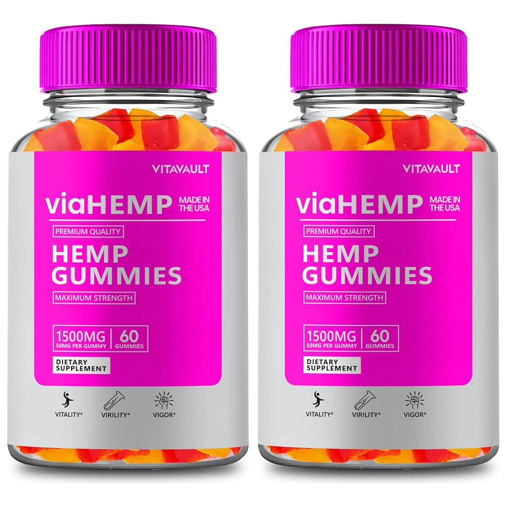 Vitavault Via Hemp Advanced Formula Gummies - 120 Count
