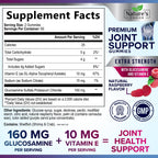 Nature's Choice Joint Support Gummies - Extra Strength Glucosamine