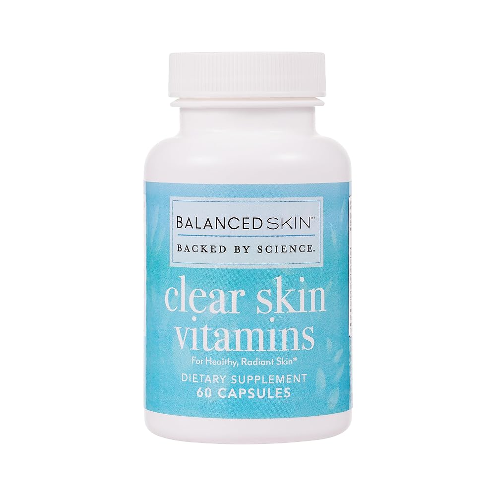 Balanced Skin Clear Skin Vitamins for Acne Control - 30 Capsules