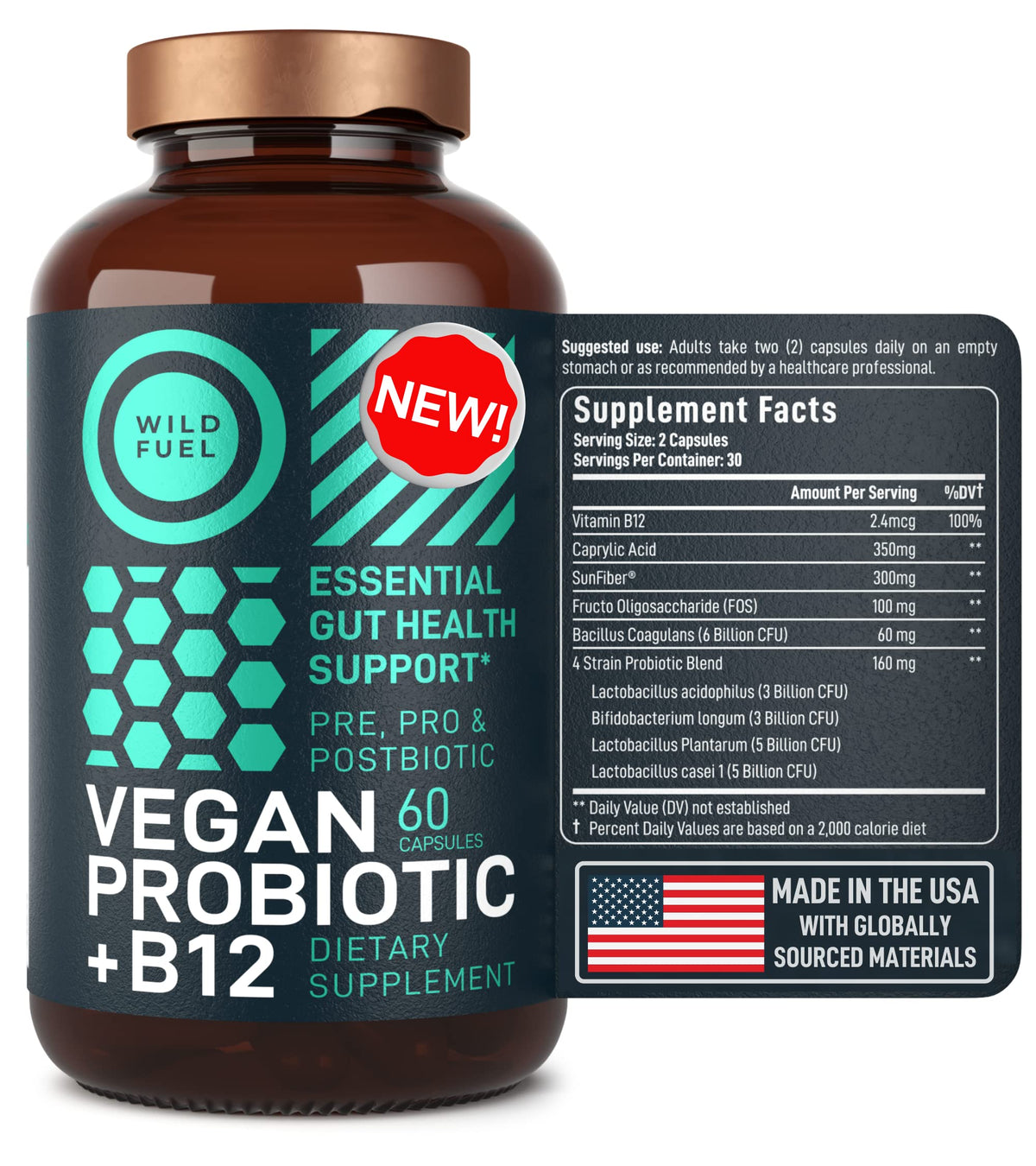 WILD FUEL Digestive Enzymes with Probiotics and Prebiotics Parent