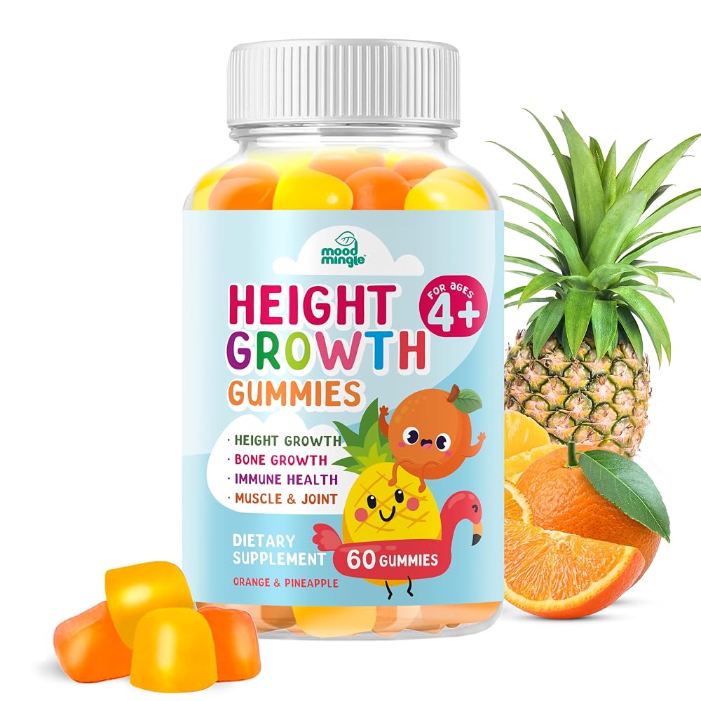 Mood Mingle Height Growth Gummies Supplement - 60 Gummies