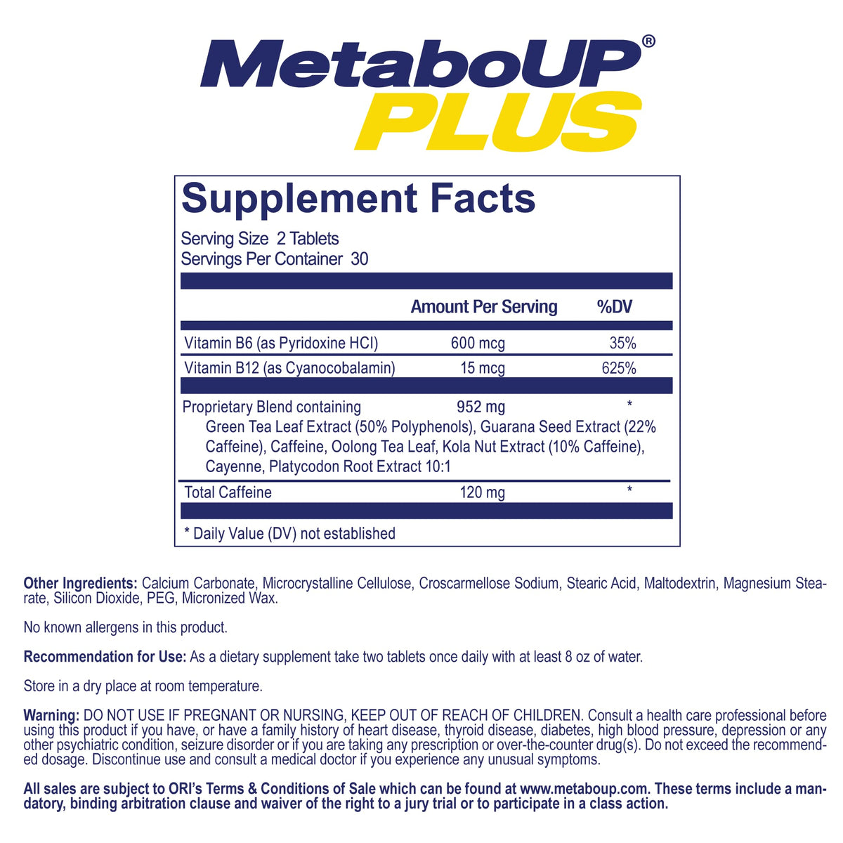 Lipozene MetaboUP Plus Thermogenic Weight Loss - 120 Tablets - image 2
