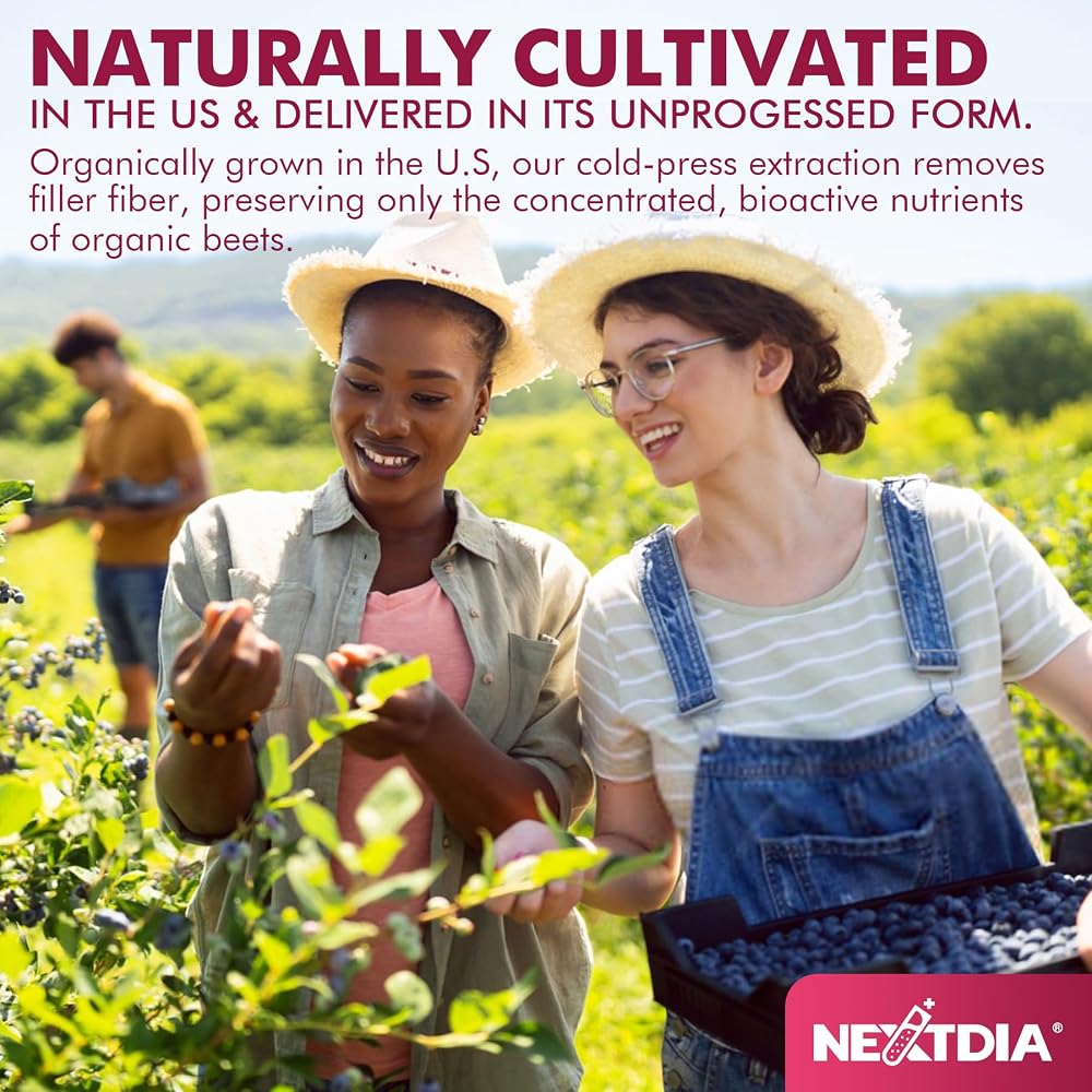 Nextdia Sugar Free Beet Root Gummies with Nitrates + L-Arginine 1400mg