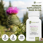 FürstenMED Milk Thistle with Artichoke Extract Liver Support - 120 Capsules - image 9
