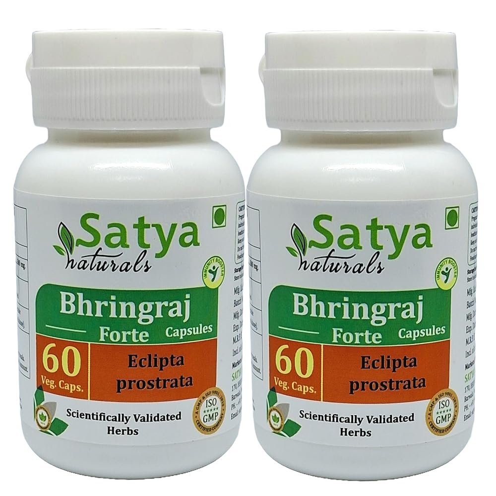 Satya Naturals Bhringraj Forte Capsules 500 mg. 60 Veg. Capsule