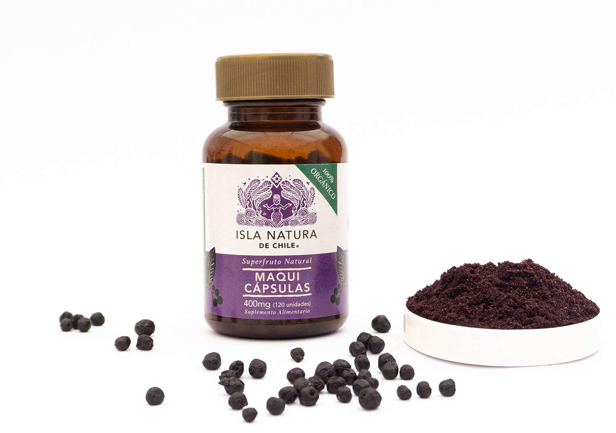 Isla Natura de Chile Organic Maqui Capsules - 120 Count - image 2