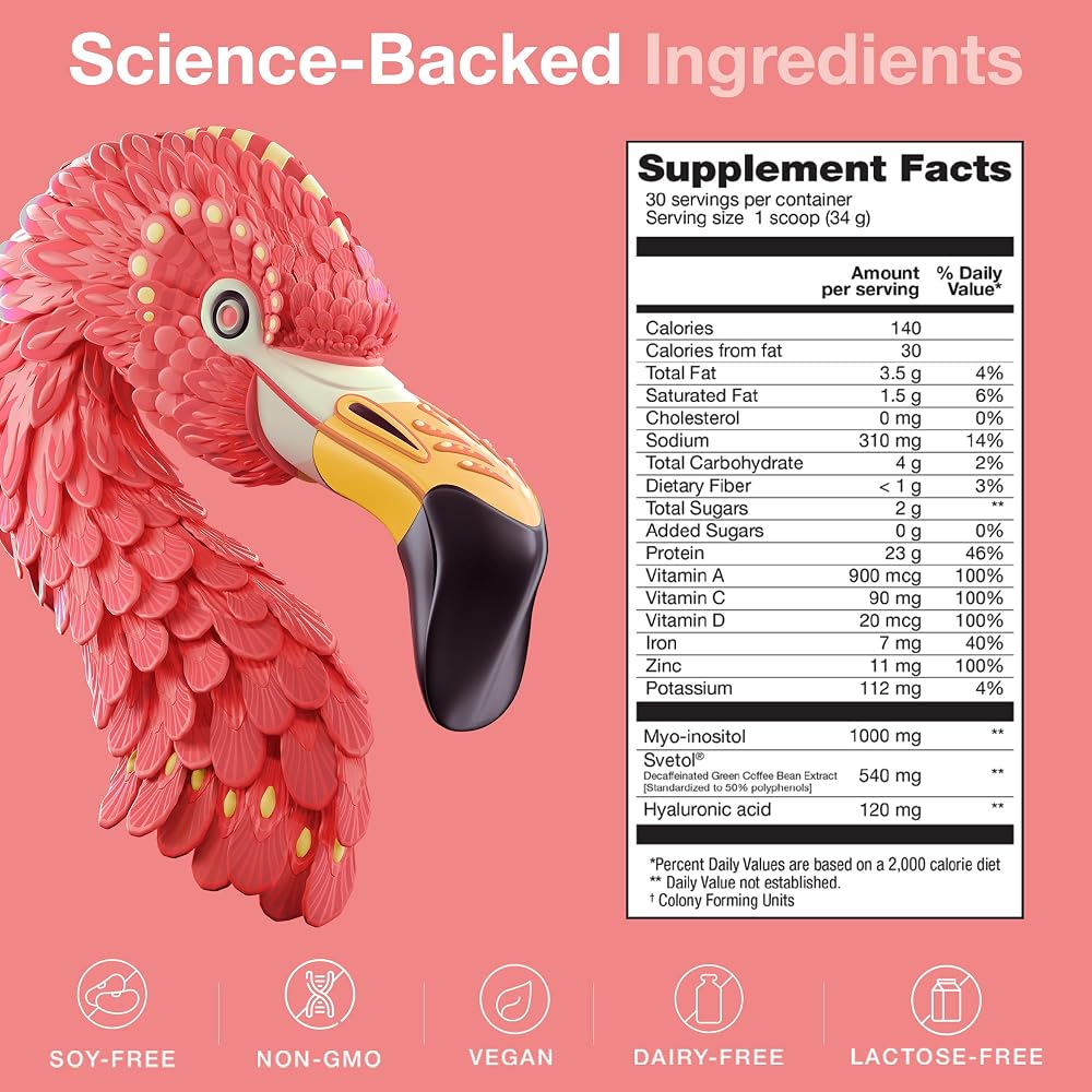 BIRDMAN Fitmingo Vegan Protein Powder with Inositol