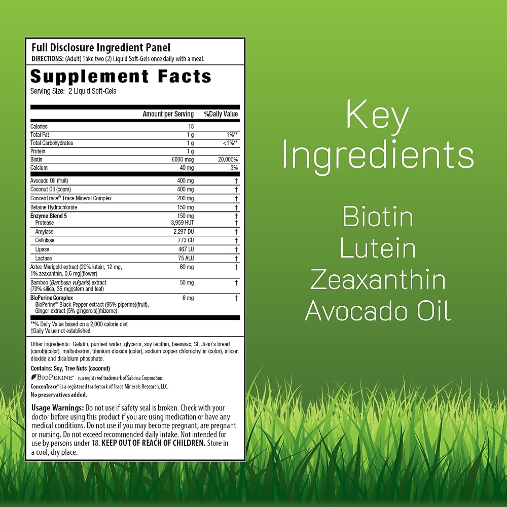 Irwin Naturals Biotin-6000 Hair Skin & Nail Support - 60 Softgels - image 2