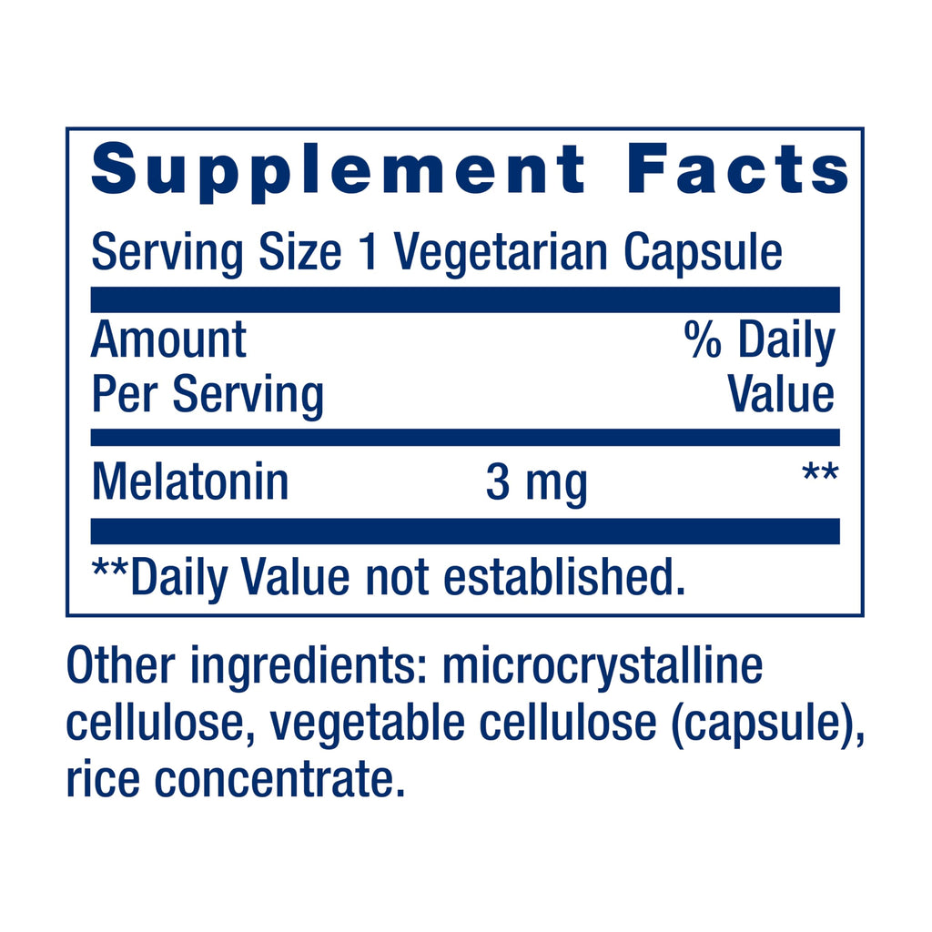 Life Extension Melatonin 3 mg Sleep Support - 60 Capsules - image 3