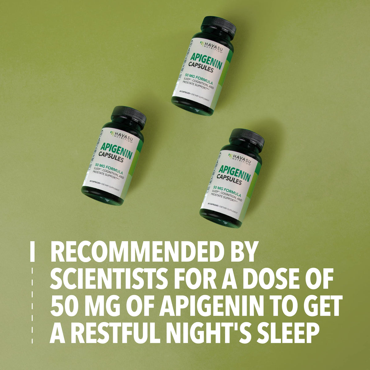 Havasu Nutrition Apigenin 50mg Sleep & Cognitive Support - 60 Capsules - image 4