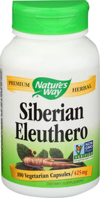 Nature's Way Siberian Eleuthero Root - 100 Vegetarian Capsules