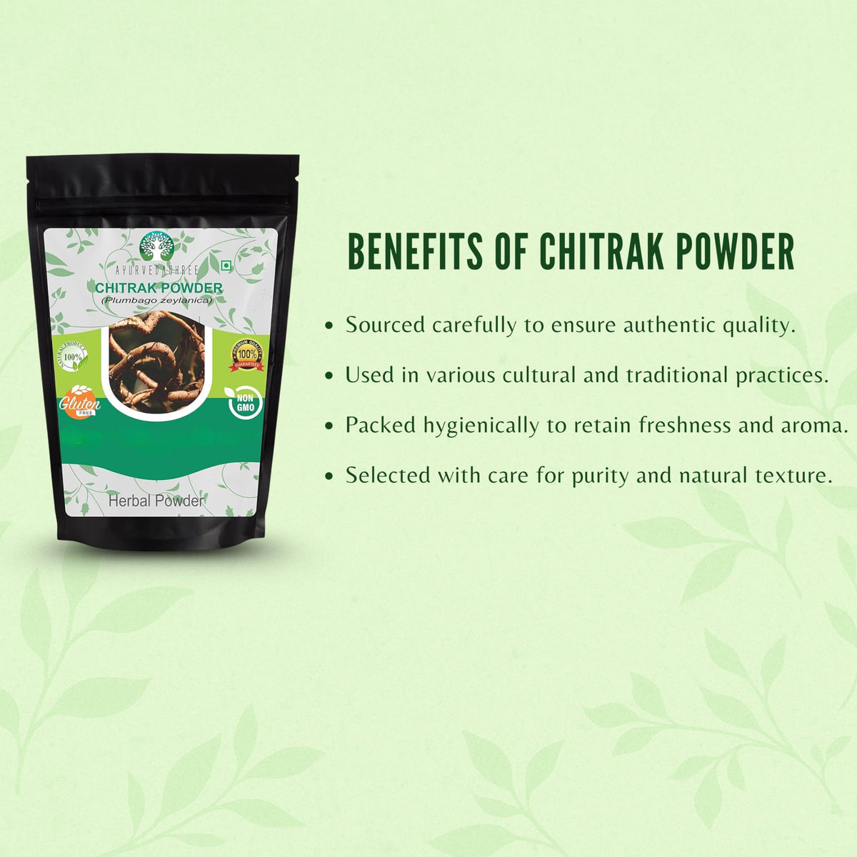 AYURVEDASHREE Bilva Powder - Bael Leaves Powder - Aegle marmelos