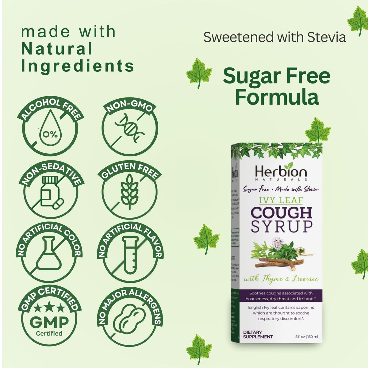 HERBION Naturals Ivy Leaf Cough Syrup with Thyme - 5 FL Oz - image 5