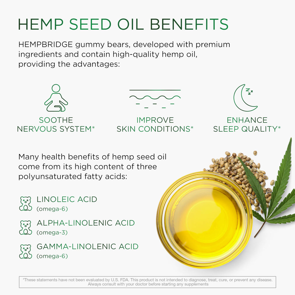 HEMPBRIDGE Hemp Gummies for Sleep & Relaxation - 60 Count - image 3