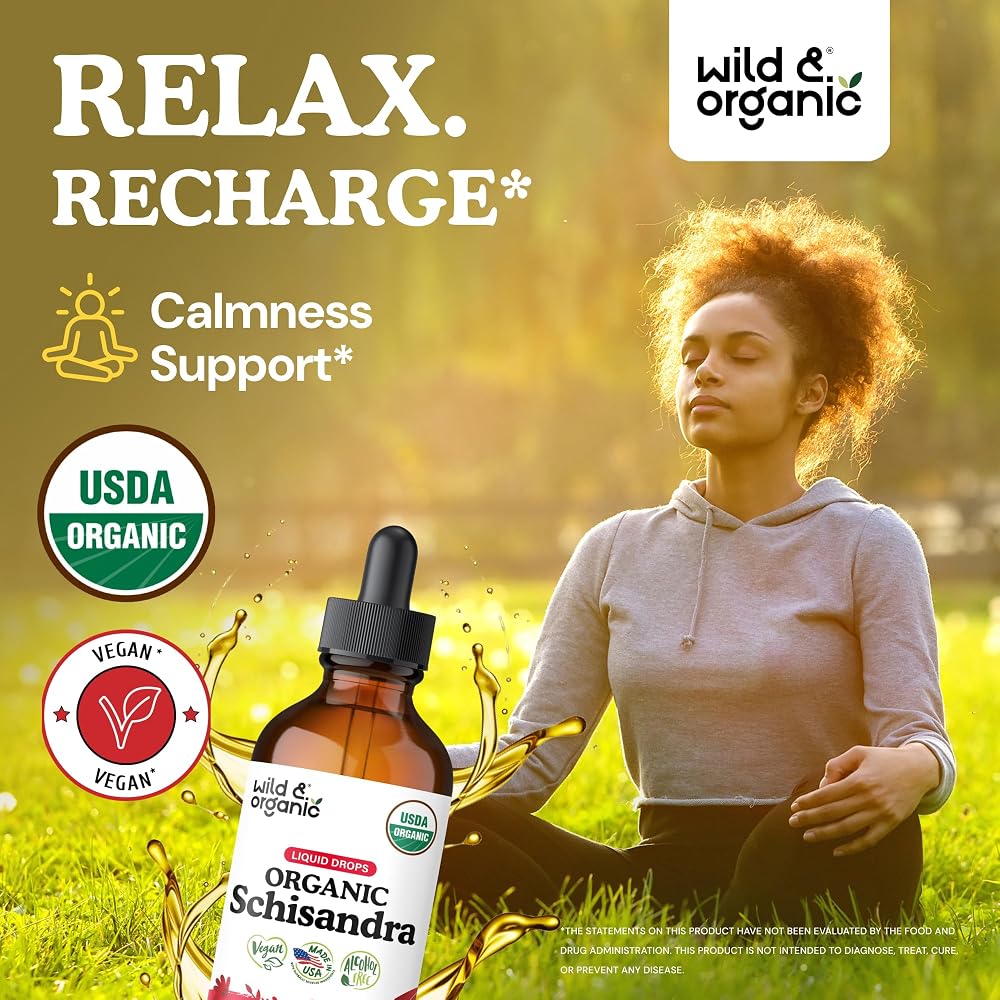 Wild & Organic Schisandra Tincture 500 mg - 4 oz - image 2