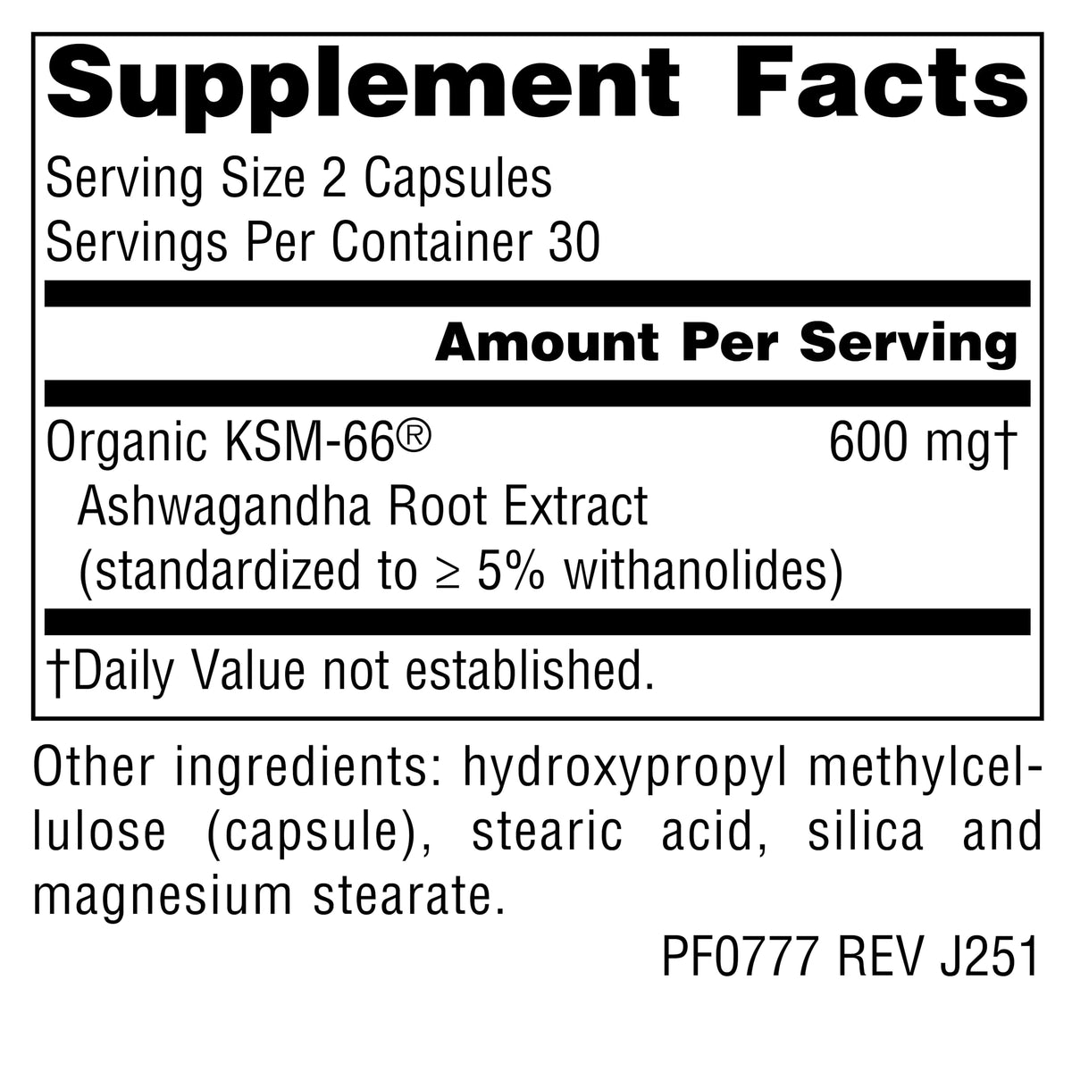 Planetary Herbals KSM-66 Ashwagandha 600 mg - 60 Vegetarian Capsules - image 2