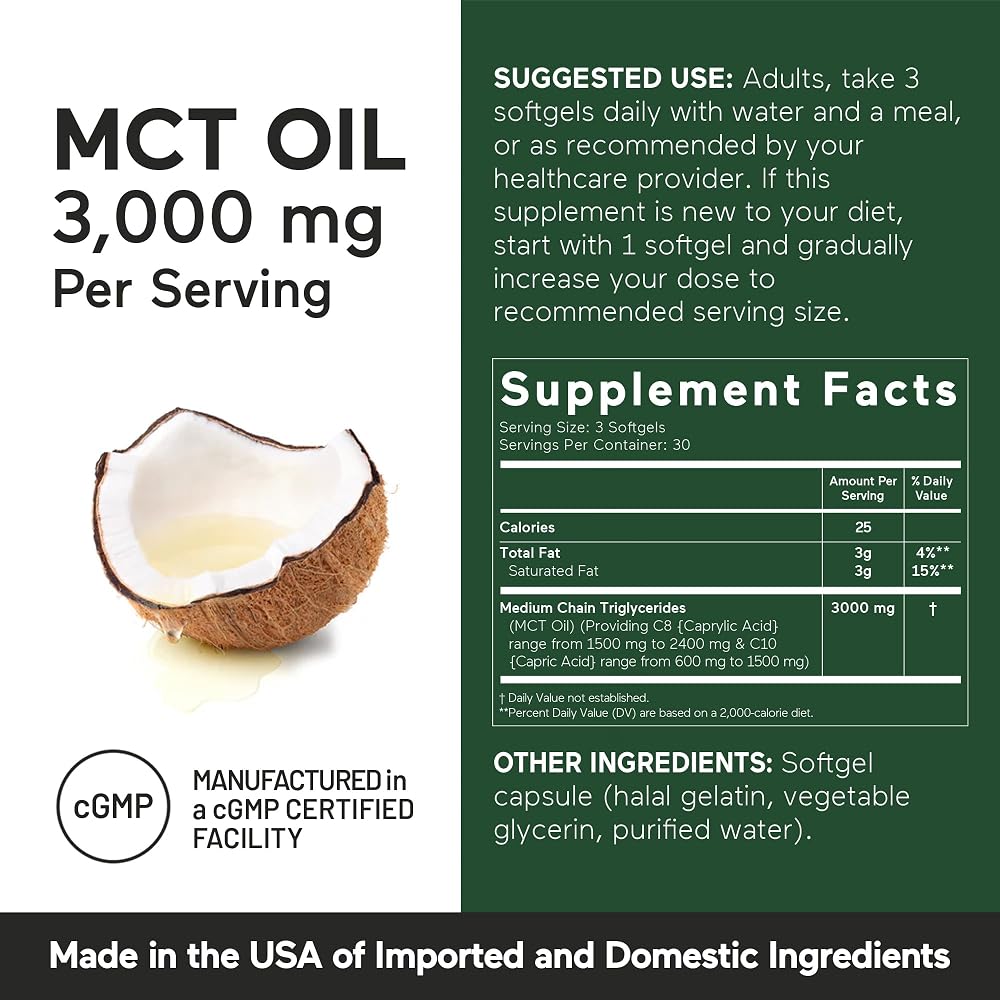 SMARTERNUTRITION MCT Oil Softgels C8 & C10 - 90 Softgels - image 4