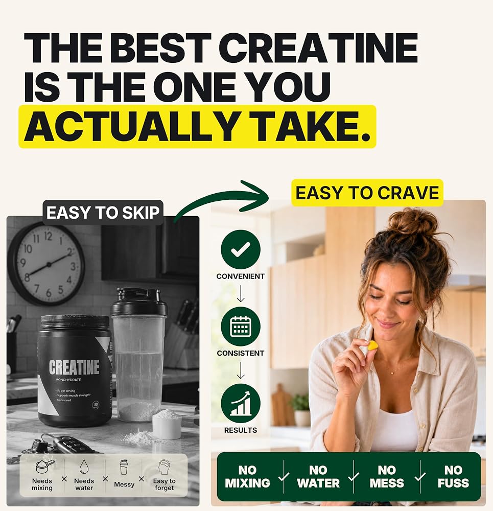 WILD GAINZ Creatine Monohydrate Gummies - Made in USA - 5g Pre