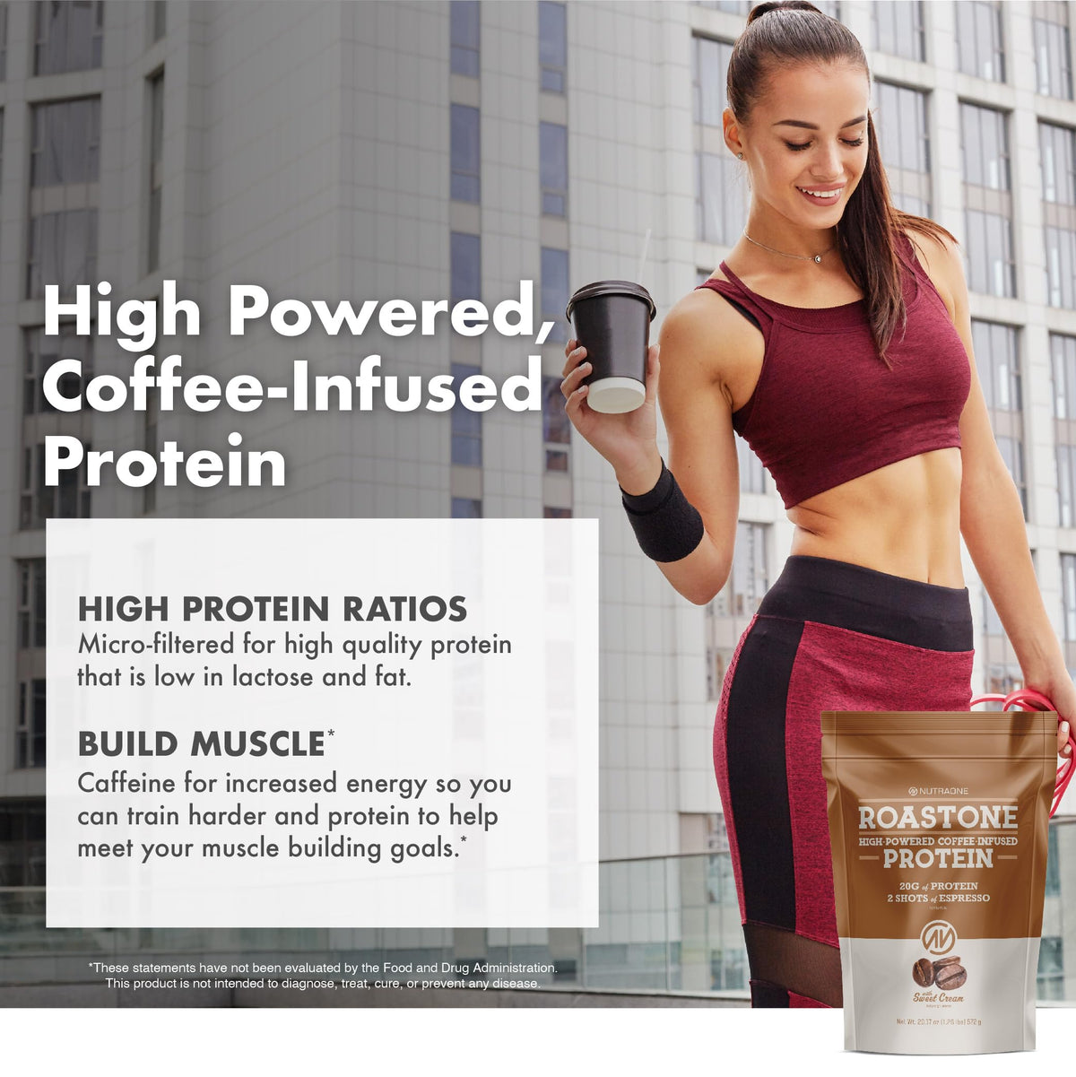 NutraOne RoastOne Coffee Protein Powder Energy & Focus - 1.35 lbs - image 7