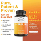 Thomas' all-natural Remedies Berberine 1000mg - 120 Vegetarian Capsules - image 5