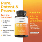 Thomas' all-natural Remedies Berberine 1000mg - 120 Vegetarian Capsules - image 5