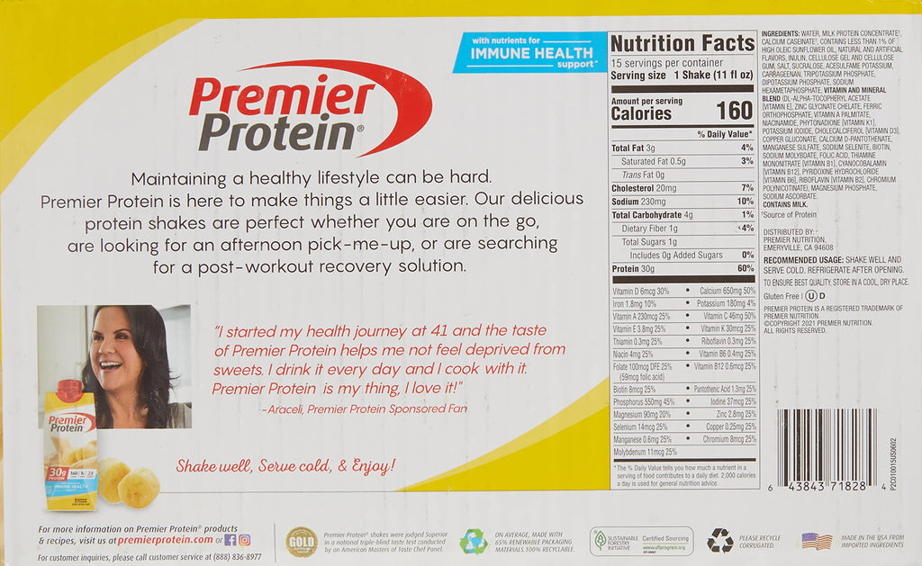 Premier Protein Bananas & Cream High Protein Shake - 15 Pack - image 6