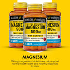 Mason Natural Magnesium 500 mg Extra Strength - 300 Tablets - image 4