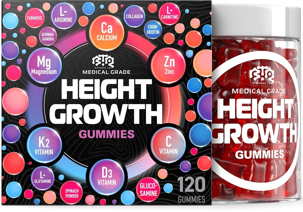 BTQ BIOTEQUE LAB BIOTEQUELAB Height Growth Increase Gummies Vitamins