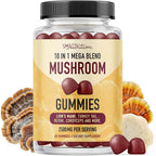 SMNutrition Mushroom Gummies with Lions Mane, Turkey Tail & Reishi - 60 Count