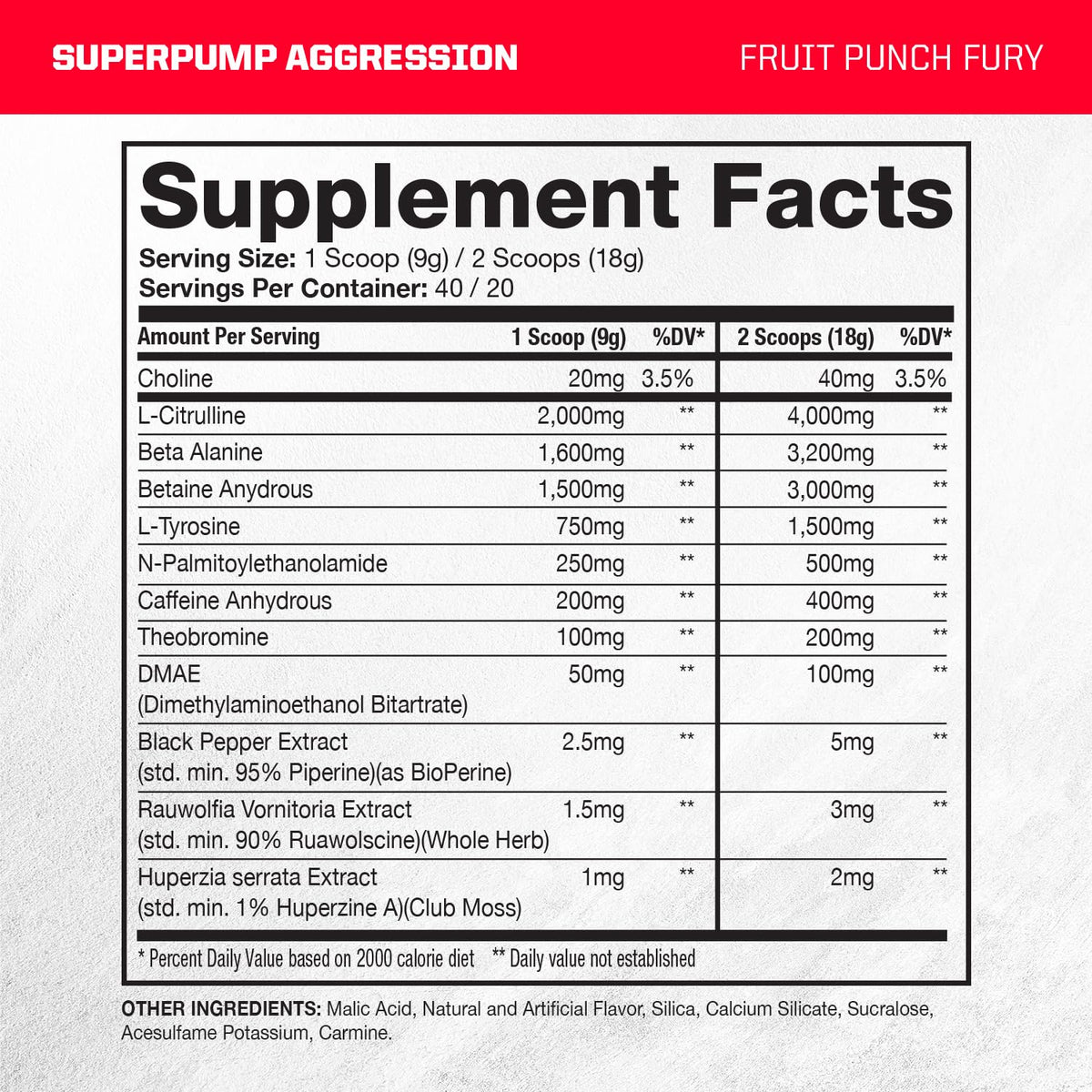 Gaspari Nutrition SuperPump Aggression Pre-Workout Powder - 40 Servings - image 2