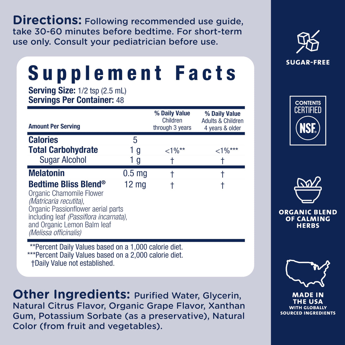 Mommy's Bliss Kids Sleep Support Liquid with Melatonin - 4 Fl Oz - image 5