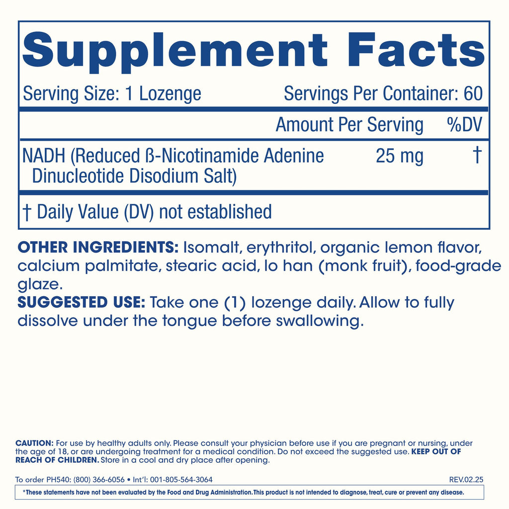 ProHealth NADH Pro 25 mg Energy & Focus - 60 Lozenges - image 7