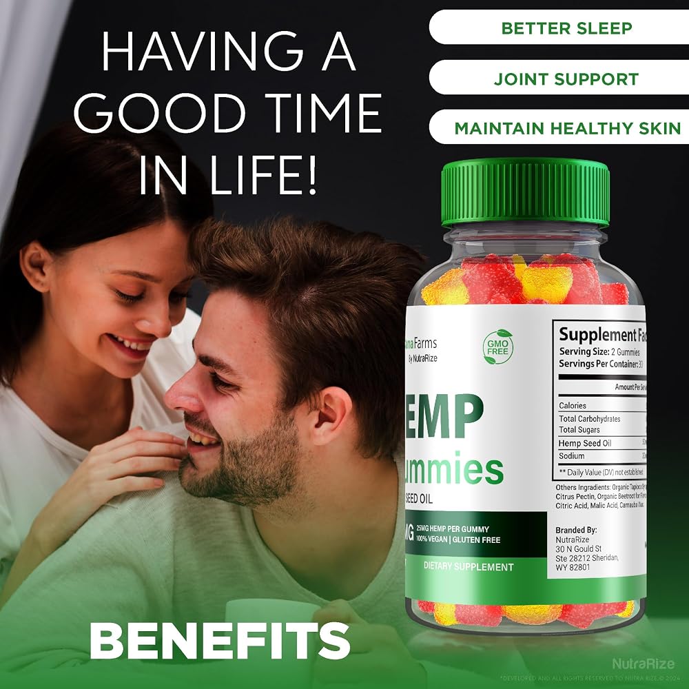 NutraRize LuCana Farms Hemp Gummies Extra Strength 1500mg - 60 Gummies - image 5