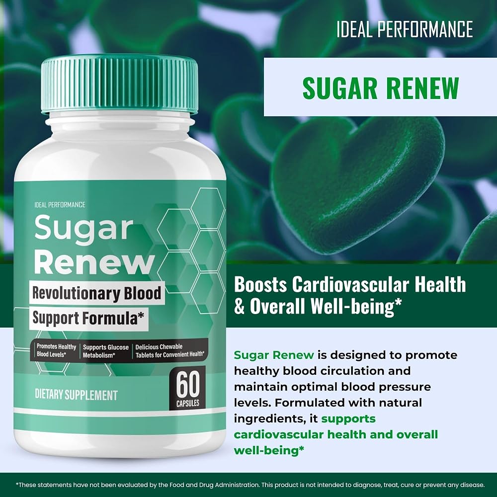 IDEAL PERFORMANCE Sugar Renew Capsules All Natural - 60 Capsules - image 4