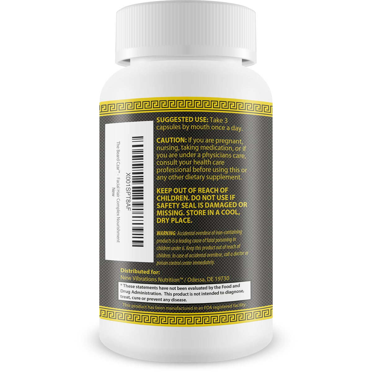The Beard Czar Facial Hair Complex Beard Growth - 60 Capsules - image 3