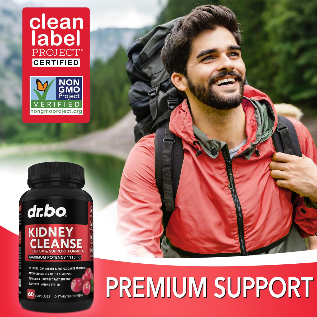 DR. BO Kidney Cleanse Detox Support Supplement - 60 Capsules - image 5