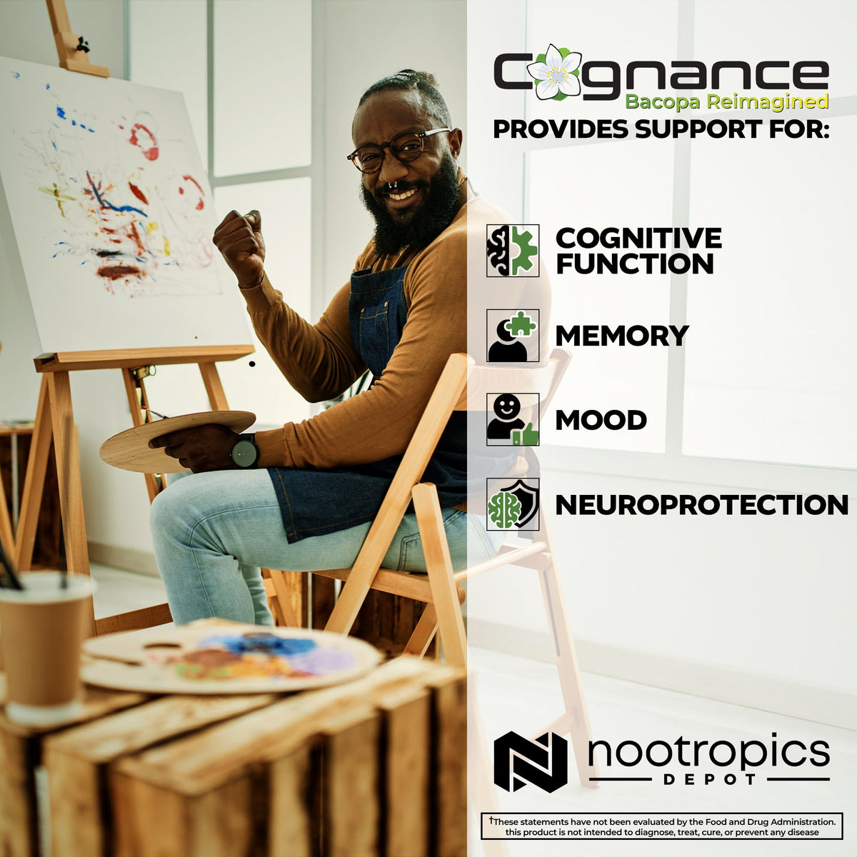 Nootropics Depot Cognance Enhanced Bacopa Capsules