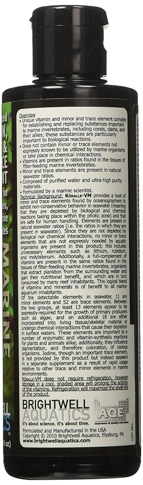 Brightwell Aquatics Koralle-VM Coral Vitamins & Trace Elements - 250ml - image 2